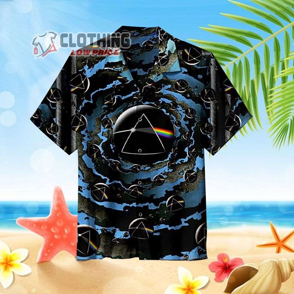Aloha Summer Vintage Pink Floyd Dark Side Of The Moon Unisex Hawaiian Shirt
