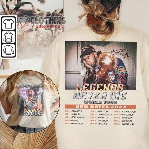 Anuel Aa Legends Never Die World Tour Rap Shirt, Anuel Aa 2023 Rap Sweatshirt