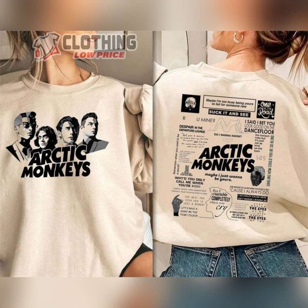 Arctic Monkeys Tour 2023 T-Shirt, Am Album Arctic Monkeys Shirt, Arctic Monkeys 2023 Concert Tour Tee