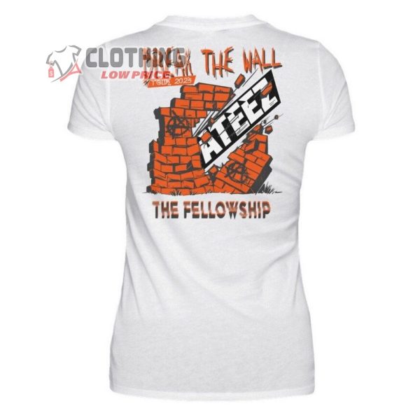 Ateez Outlaw Unisex T-Shirt, Womens Shirt Ateez Tour 2023 Break The Wall Fellowship Shirt