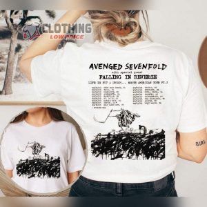 Avenged Sevenfold Tour 2023 T Shirt Avenged Sevenfold Merch Avenged Sevenfold Concert Tour 2023 Shirt