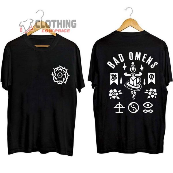 Bad Omen Tour 2023 Unisex T-Shirt, Bad Omen Band Shirt, Bad Omen 2023 Concert Merch