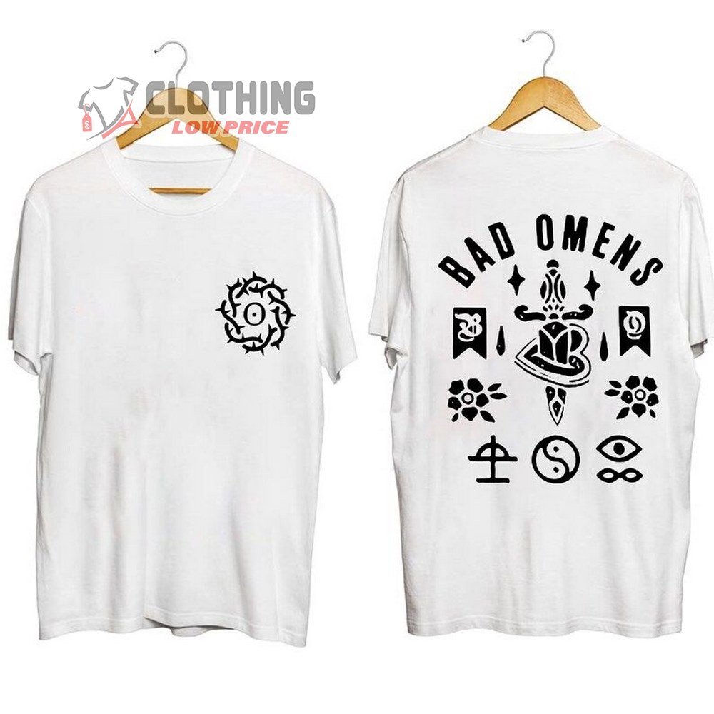 Bad Omen Tour 2023 Unisex T-Shirt, Bad Omen Band Shirt, Bad Omen 2023 Concert Merch