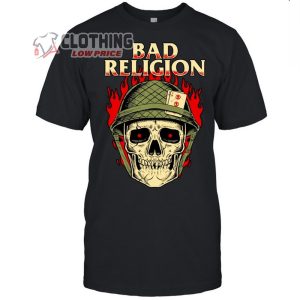 Bad Religion 2023 Tour Merch Bad Religion Melbourne Tour 2023 Tee Bad Religion Setlist T Shirt 1