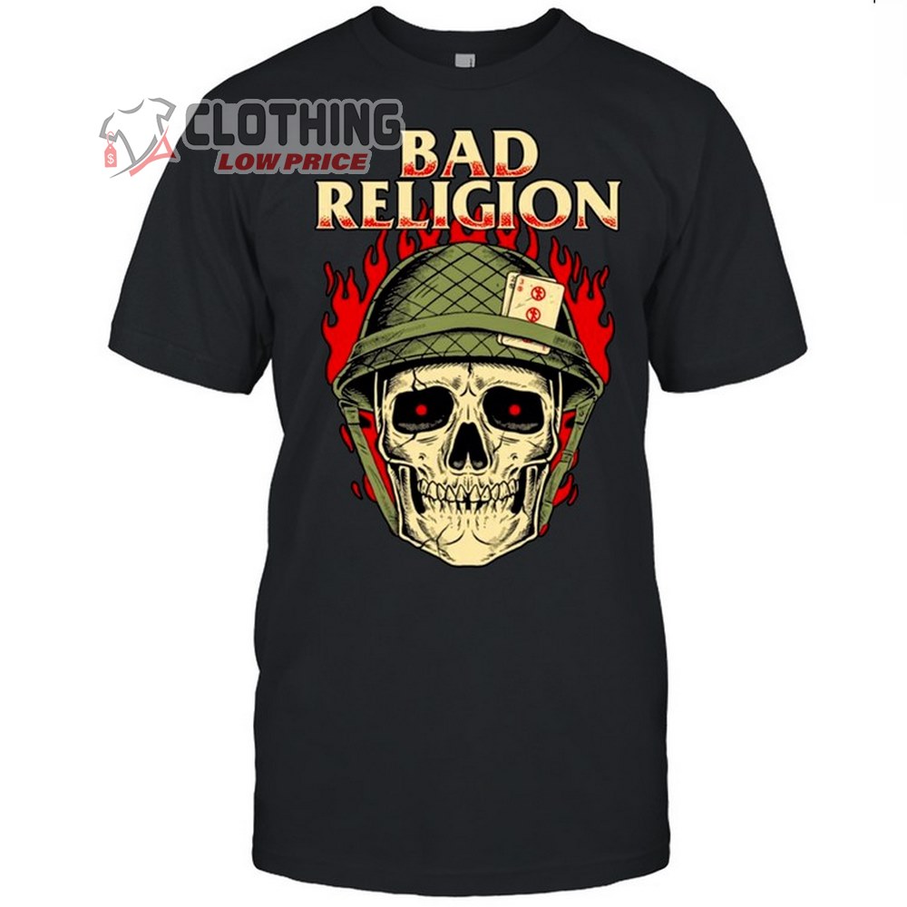 Bad Religion 2023 Tour Merch, Bad Religion Melbourne Tour 2023 Tee, Bad Religion Setlist T-Shirt