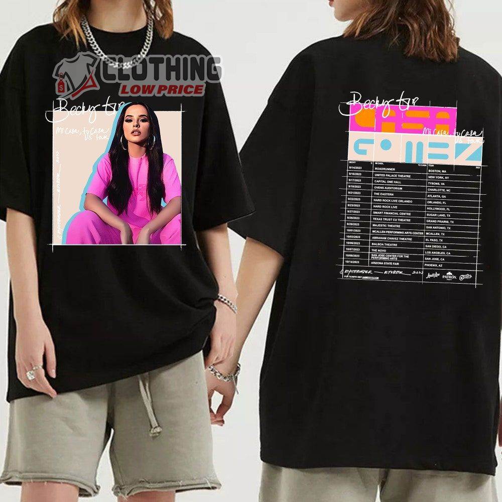 Becky G Mi Casa, Tu Casa US Tour 2023 Merch, Becky G First Tour 2023 Shirt, Becky G Concert 2023 Setlist T-Shirt