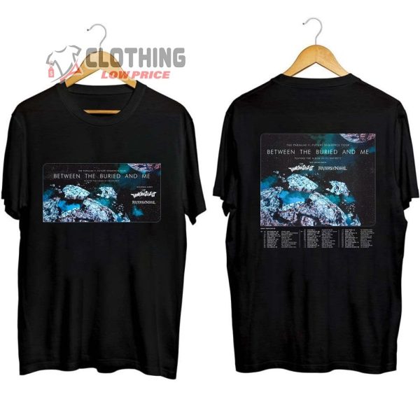 Between The Buried And Me Summer 2023 North American Tour Merch, Between The Buried And Me The Parallax Ii Future Sequence Tour 2023 T-Shirt