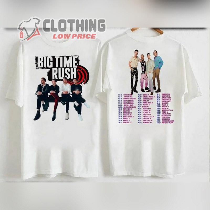 Big Time Rush Setlist Shirt, Big Time Rush Concert Setlist 2023 T