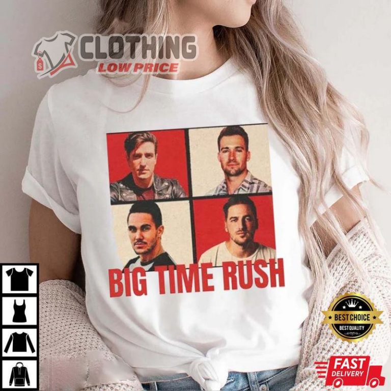 Big Time Rush Tour 2023 Setlist Merch, Big Time Rush Fore Tour Shirt