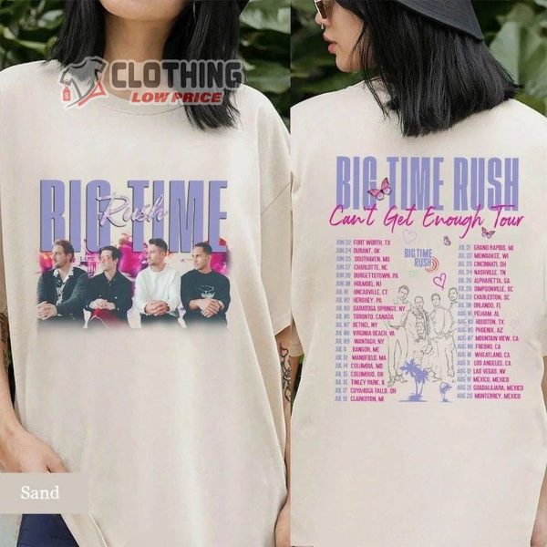 Big Time Rush World Tour Merch, Big Time Rush Band Cant Get Enough Tour 2023 T-Shirt