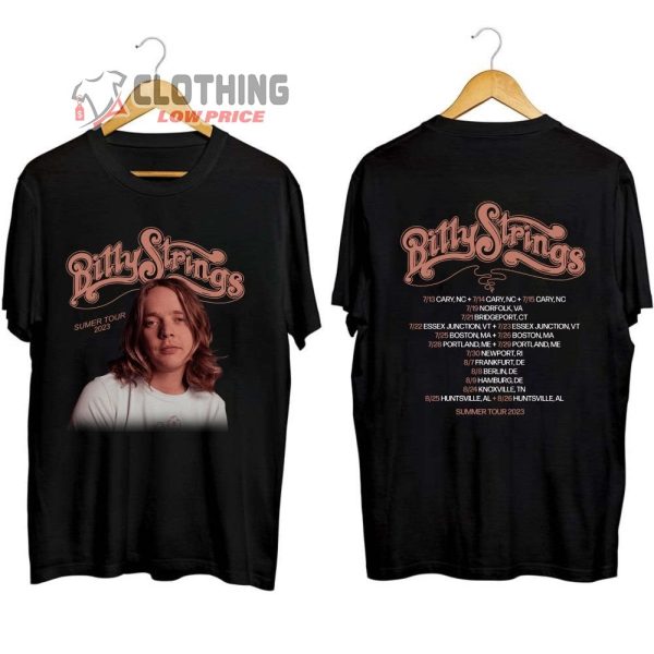 Billy Strings Summer Tour Dates 2023 Merch, Billy Strings 2023 Concert Shirt, Billy Strings World Tour 2023 Setlist T-Shirt