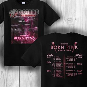 Blackpink Born Pink World Tour 2023 T-Shirt, Blackpink 2023 Tour Merch, Born Pink Tour 2023 Tee