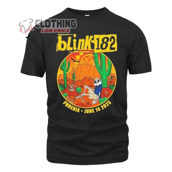 Blink 182 Phoenix AZ Blinl 182 World Tour 2023 T-Shirt