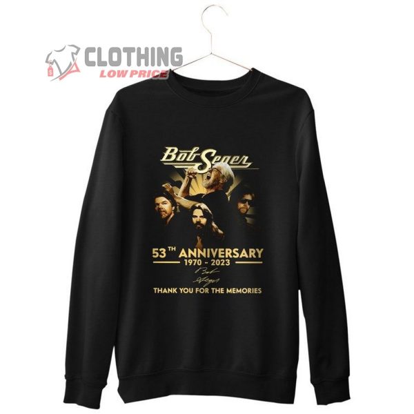 Bob Seger 53Th Anniversary 1970-2023 Shirt, Bob Seger Tour 2023 Shirt, Bob Seger Tour Concert Merch