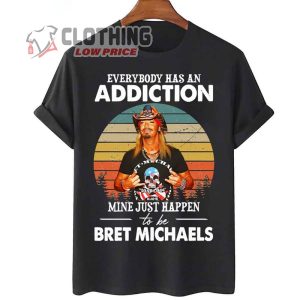 Bret Michaels Concert 2023 T- Shirt, Vintage My Favorite People Bret Michaels Unisex T- Shirt, Bret Michaels Parti Gras Tour 2023 T- Shirt