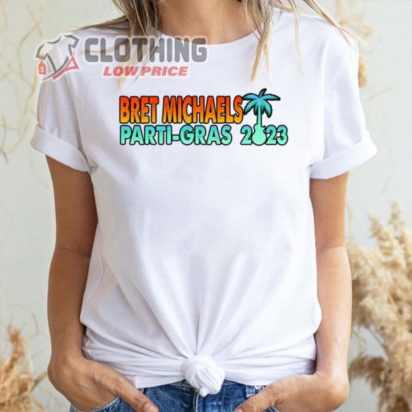 Bret Michaels Parti Gras Tour 2023 Hoodie, Bret Michaels Parti Gras 2023 Logo Trending Style Shirt, Bret Michaels Setlist 2023 Tour Merch