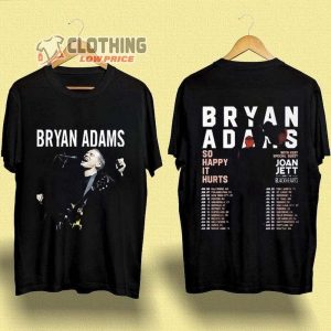 Bryan Adams Tour 2023 Unisex T Shirt So Happy Hurts Tour Vintage Bryan Adams Shirt