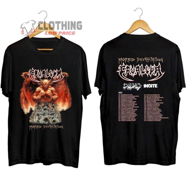 Cavalera Conspiracy Morbid Devastation Tour 2023 Merch, Cavalera Conspiracy Tour Dates 2023 Shirt, Cavalera Conspiracy 2023 Concert T-Shirt