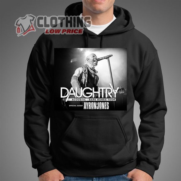 Daughtry Bare Bones Tour Merch Shirt, Daughtry Tour Dates 2023 Hoodie, Daughtry Tour 2023 Setlist T- Shirt