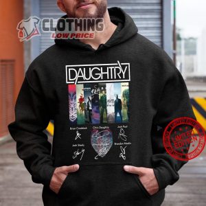 Daughtry Tour 2023 Shirt Daughtry Brian Craddock Chris Daughtry Josh Paul Josh Steely Elvio Fernandes Brandon Maclin Hoodie Daughtry Songs Merch 1