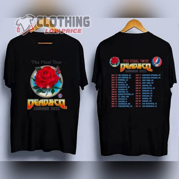 Dead And Company The Final Summer Tour T- Shirt, Dead Co The Final Tour 2023 T- Shirt, Dead And Company Fan Lovers Shirt, Dead And Company Pits 2023 Merch
