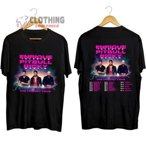 Enrique Iglesias Pitbull Ricky Martin The Trilogy Tour 2023 Merch The Trilogy 2023 Concert Shirt Enrique Iglesias Pitbull Ricky Martin Tour 2023 T Shirt 1