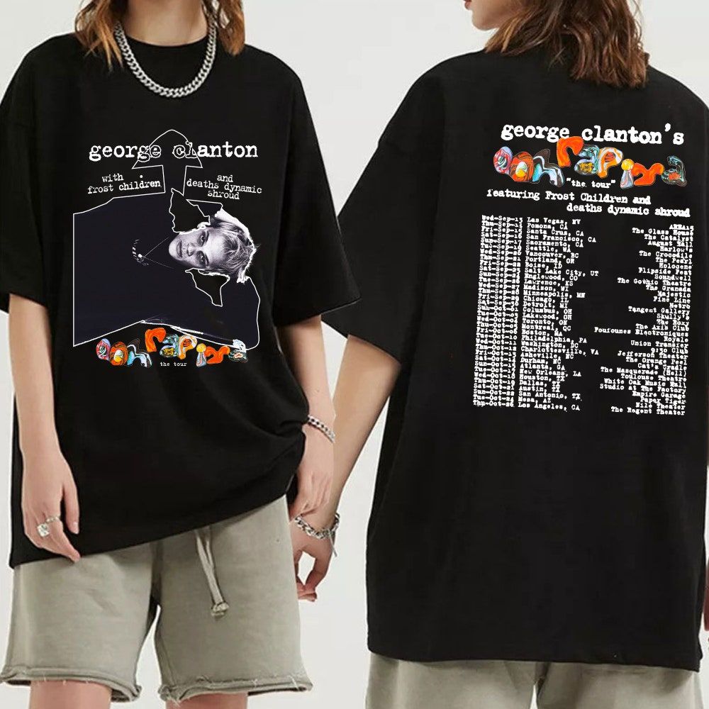 George Clanton With Frost Children And Deaths Dynamic Shroud Merch, George Clanton EU Tour 2023 T-Shirt
