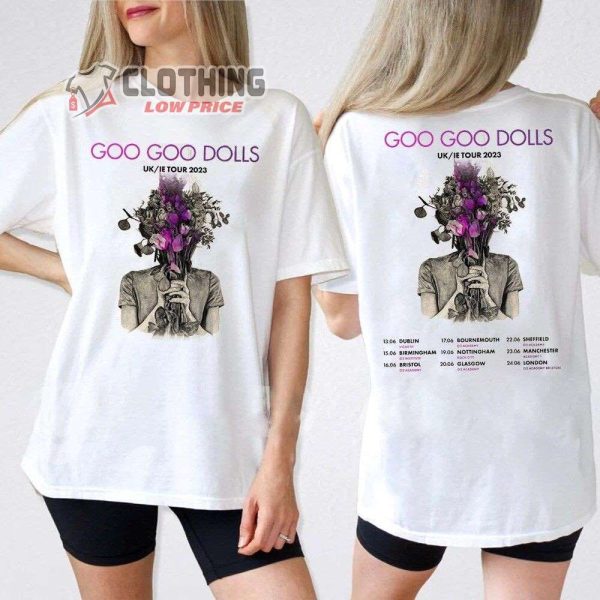 Goo Goo Dolls UK-IE Tour 2023 Merch, Goo Goo Dolls Tour 2023 Setlist Shirt, Goo Goo Dolls Tickets 2023 T-Shirt