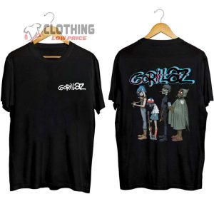 Gorillaz The Getaway Shows 2023 Merch, Gorillaz On Tour Across The USA Shirt, Gorillaz 2023 Concert T-Shirt