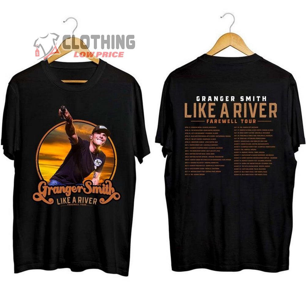 Granger Smith Like A River Farewell 2023 Tour T-Shirt, Granger Smith 2023 Shirt, Granger Smith Shirt