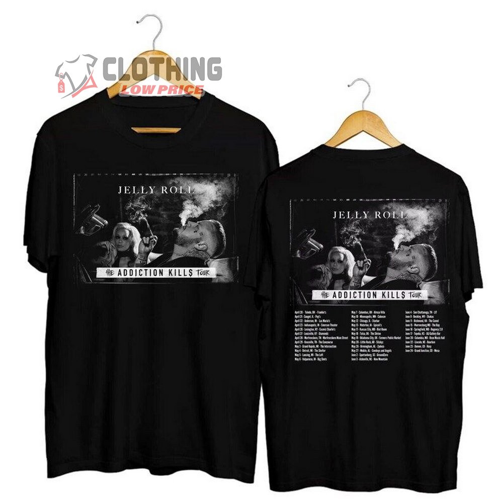 Jelly Roll Smoke Collection Singer Unisex T-Shirt, Jelly Roll Concert 2023 Merch