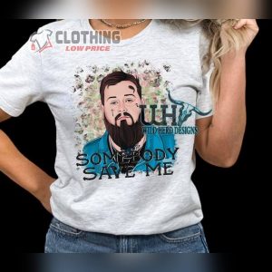 Jelly Roll Somebody Save Me Unisex T Shirt Distressed Leopard Country Music Shirt1