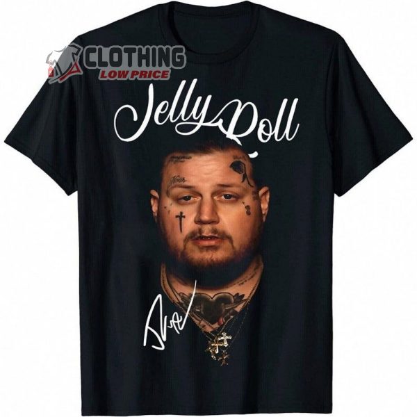 Jelly Roll Tour 2023 Shirt, Jelly Roll Backroad Baptism 2023 Tour T-Shirt, Jelly Roll Music 2023 Tour Merch
