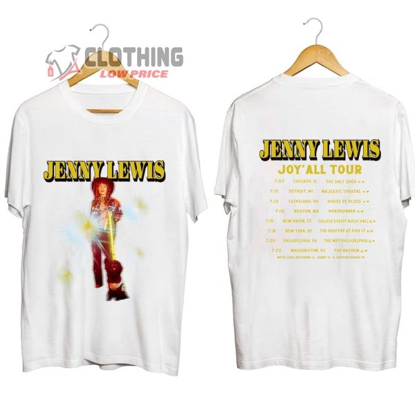 Jenny Lewis The Joy’All Tour Dates 2023 Merch, Jenny Lewis UK Tour 2023 Shirt, Jenny Lewis 2023 Concert T-Shirt