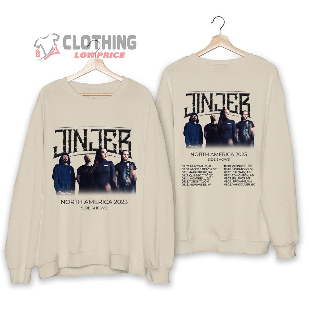Jinjer North America 2023 Tour Side Shows Merch, Jinjer Side Shows Shirt, Jinjer 2023 Concert Shirt, Jinjer North America 2023 Tour T-Shirt