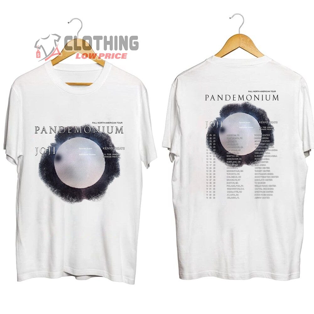 Joji Pandemonium Tour 2023 Setlist Merch, Pandemonium 2023 Concert Shirt, Joji Pandemonium Tour Dates 2023 T-Shirt