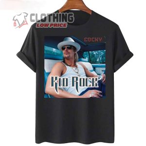 Kid Rock Tour 2023 T- Shirt, Cocky Kid Rock Unisex T- Shirt, Kid Rock Tickets 2023 Merch