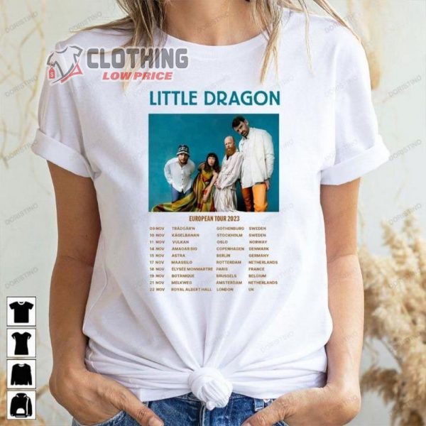 Little Dragon European Tour 2023 Merch, Little Dragon Royal Albert Hall Tour 2023 T-Shirt