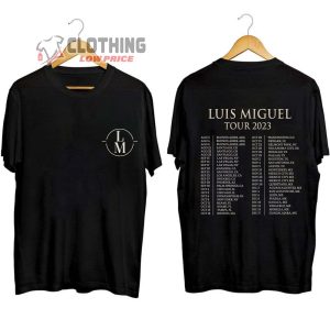 Luis Miguel World Tour 2023 Setlist Tickets Merch, Luis Miguel 2023 Concert Shirt, Luis Miguel Tour Dates 2023 T-Shirt