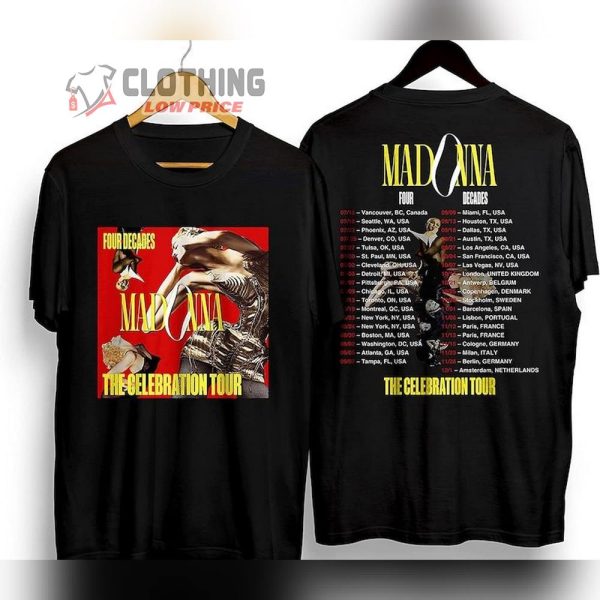 Madonna The Celebration World Tour 2023 T-Shirt, Madonna Unisex Shirt