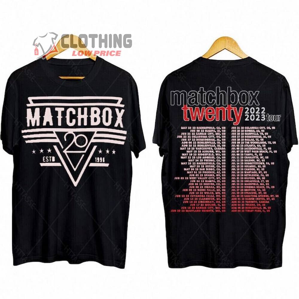 Matchbox 20 Slow Dream Tour 2023 Unisex T-Shirt, Matchbox Concert Music Shirt