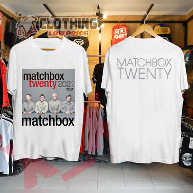 Matchbox Twenty Tour Dates T- Shirt, Matchbox Twenty Concert 2021 T- Shirt, Matchbox Twenty New Album Merch