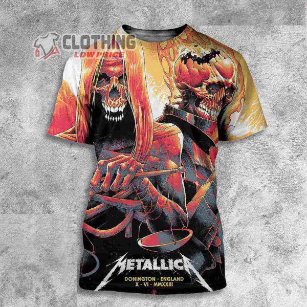 Metallica M72 World Tour 2023 No Repeat Weekend Download Festival 2023 3D All Over Printed T-Shirt