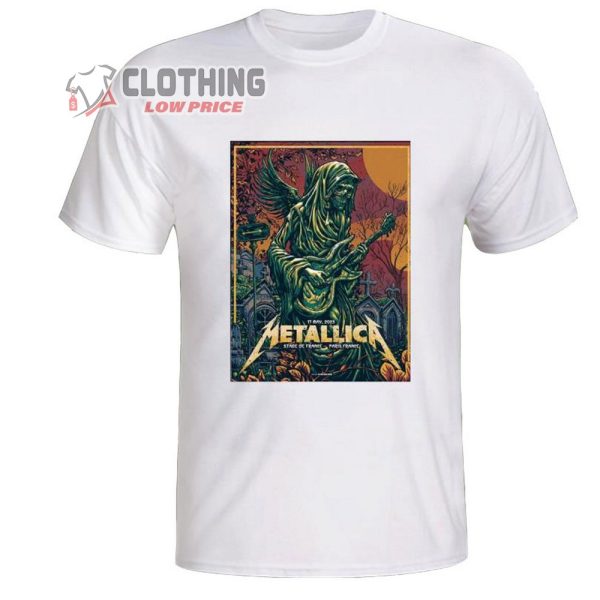 Metallica M72 World Tour 2023 Poster State De France T-Shirt