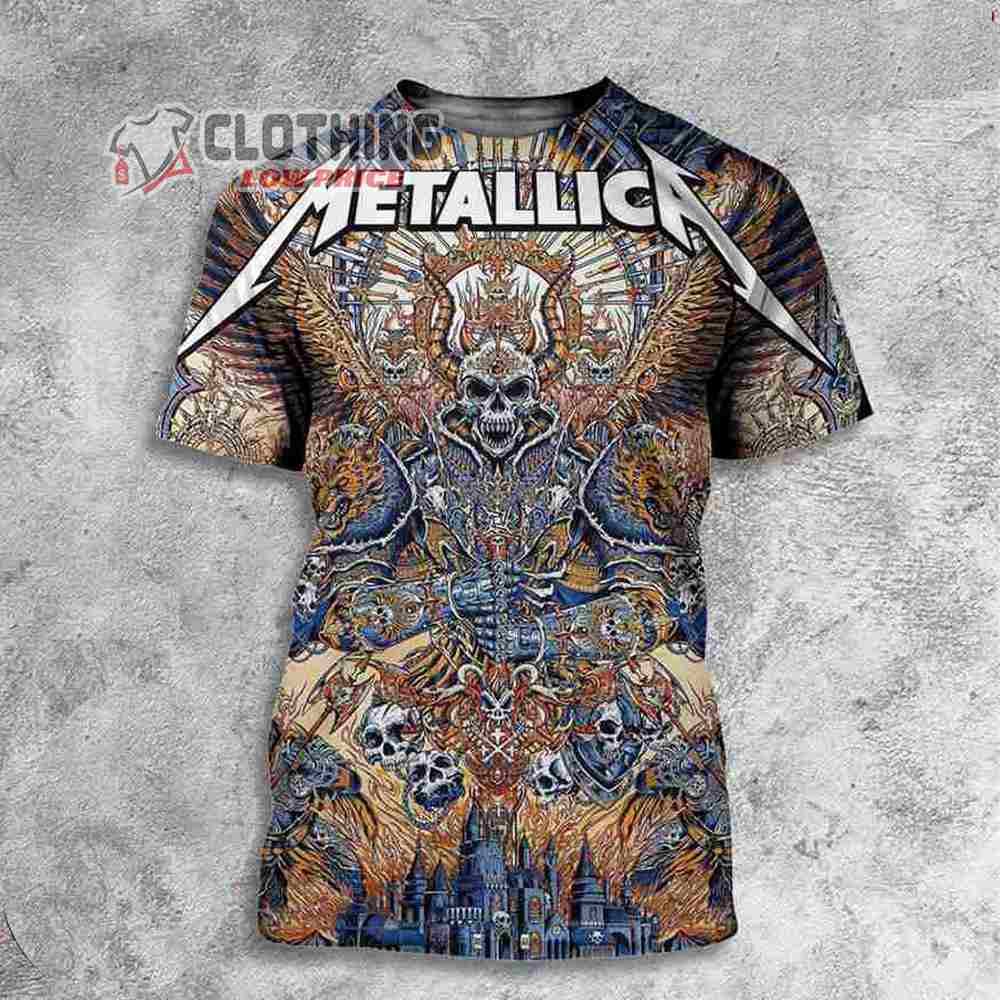Metallica M72 World Tour In Gothenburg, Sweden M72 Gothenburg Suecia 3D All Over Printed T-Shirt