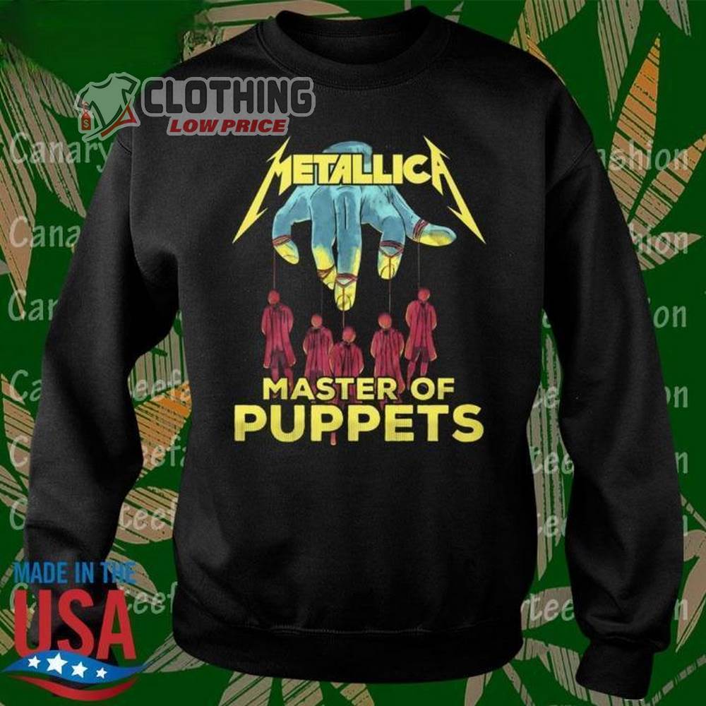 Metallica Master Of Puppets Europe Tour Metallica Band Long Sleeve Shirt