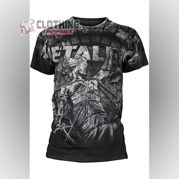 Metallica Men’s Puppets Faded 3D All Over Printed