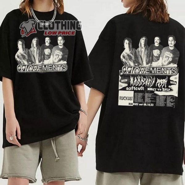 Movements Ruckus Tour 2023 Unisex T-Shirt, Movements Band Shirt, Movements 2023 Concert Shirt