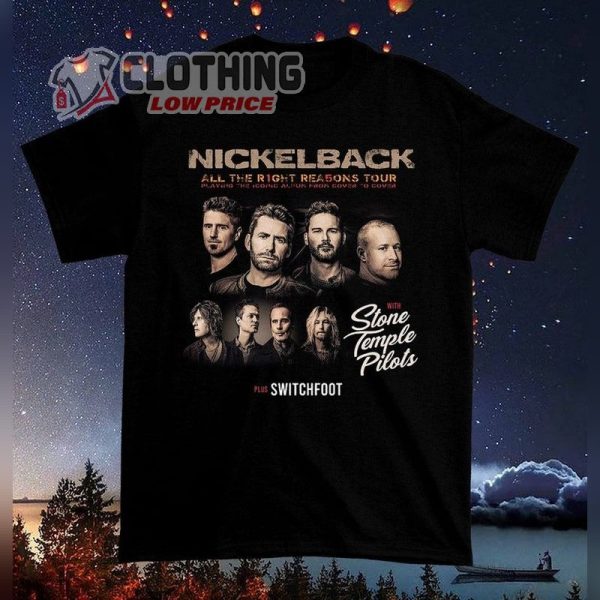 Nickelback All The Right Reason Tour 2023 Shirt, Nickelback 2023 Tour Dates Merch, Live Nation Nickelback Tickets Shirt, Nickelback Tour 2023 UK Merch