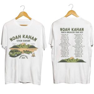 Noah Kahan North American Tour 2023 Merch Noah Kahan Stick Season Summer Camp 2023 Tickets T Shirt 1